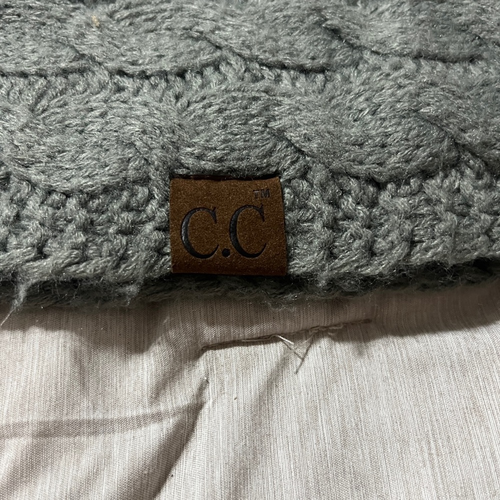 Cc Boutique Gray Knit Headband View 3